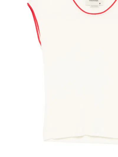 Bambah Olivia Knitted Top In Neutral