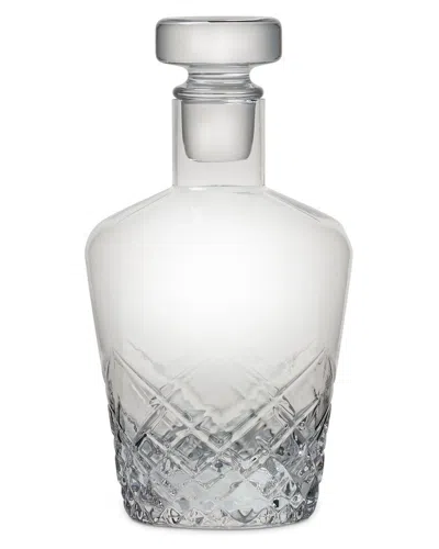 Wine Enthusiast Lattice Etched Whiskey Decanter In Transparent