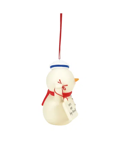 Department Five Snowpinion Let's Get Ship Faced Ornament In Multi