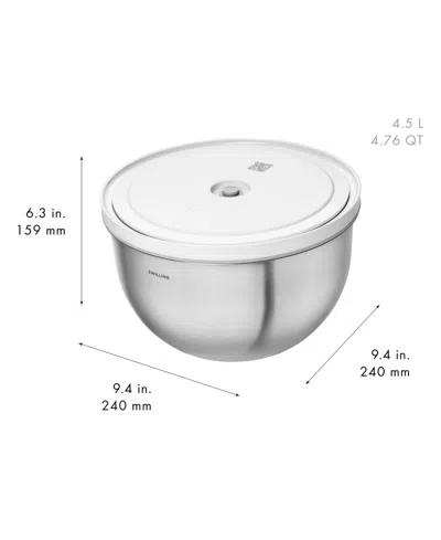 Zwilling Fresh And Save Large Stainless Steel Vacuum Bowl In Silver
