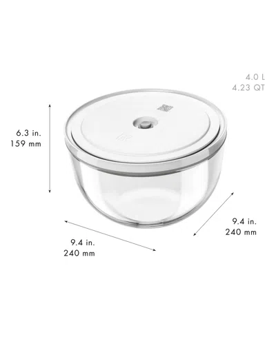 Zwilling Fresh And Save Large Glass Vacuum Bowl In Silver
