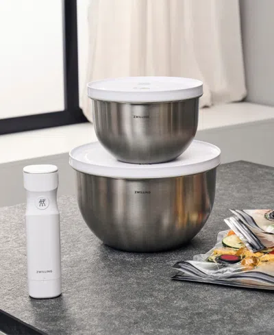 Zwilling Fresh And Save Stainless Steel Vacuum Bowl Starter Set In Silver