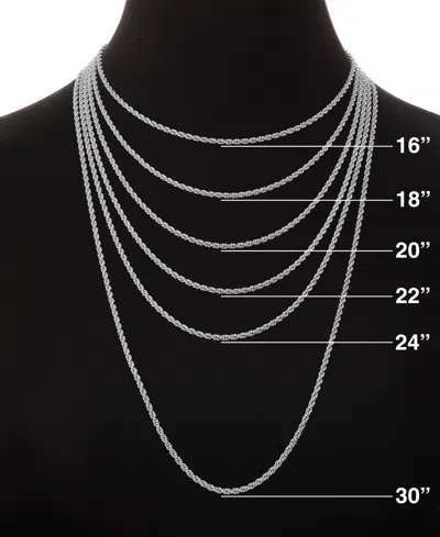 Giani Bernini Cubic Zirconia E Monogram 18" Pendant Necklace In Sterling Silver, Created For Macy's In Silver