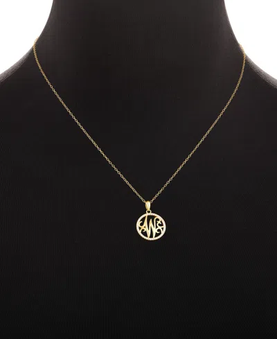 Giani Bernini Cubic Zirconia Pave Monogram Q Pendant 18" Necklace In 18k Gold Over Sterling Silver, Created For Ma In Gold
