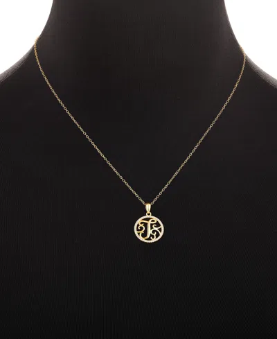 Giani Bernini Cubic Zirconia Pave Monogram Q Pendant 18" Necklace In 18k Gold Over Sterling Silver, Created For Ma In Gold
