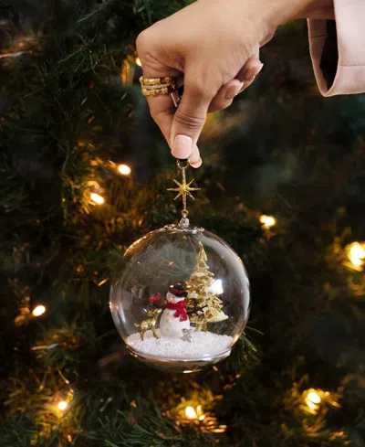 Michael Aram Snowman And Friends Snow Globe Ornament In Multi