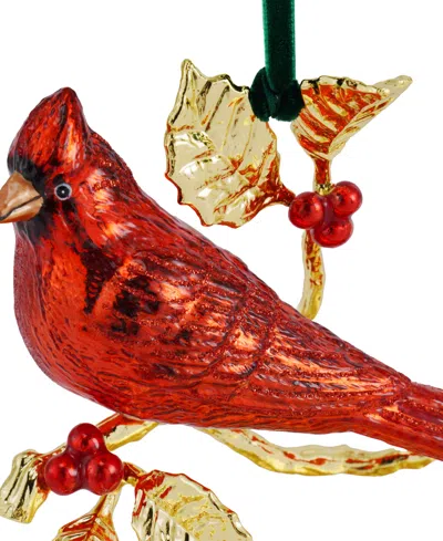 Michael Aram Cardinal Glass Ornament In Multi
