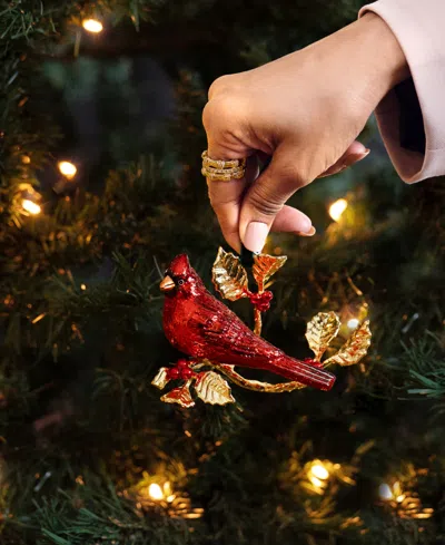 Michael Aram Cardinal Glass Ornament In Multi