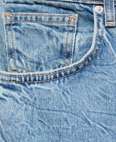 Mango Women's Mid-rise Straight Jeans In Blue