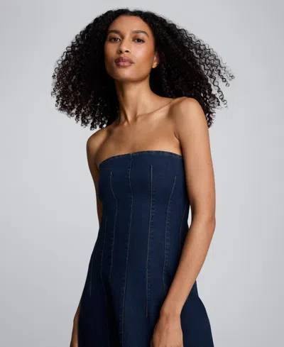 Kenneth Cole Women's Strapless Maxi Dress In Blue