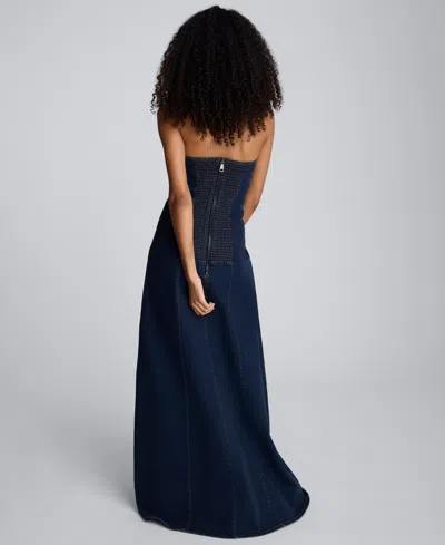 Kenneth Cole Women's Strapless Maxi Dress In Blue