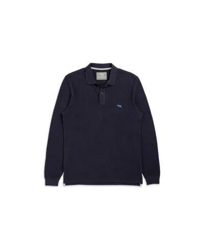 Rodd & Gunn Men's The Gunn Long Sleeve Slim Fit Polo Shirt In Blue
