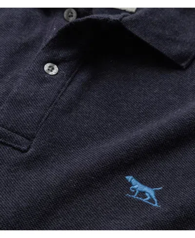 Rodd & Gunn Men's The Gunn Long Sleeve Slim Fit Polo Shirt In Blue