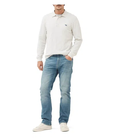 Rodd & Gunn Men's The Gunn Long Sleeve Slim Fit Polo Shirt In Gray