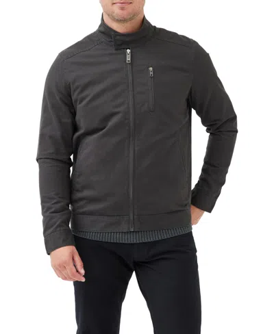 Rodd & Gunn Armitage Cotton Twill Harrington Jacket In Pewter