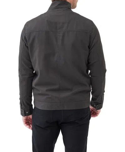 Rodd & Gunn Armitage Cotton Twill Harrington Jacket In Pewter