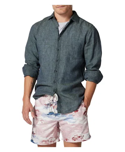 Rodd & Gunn Men's Linen Coromandel Sports Fit Shirt In Gray