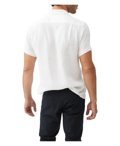 Rodd & Gunn Rodd Gunn Men's Palm Beach Short Sleeve Slim Fit Shirt In White