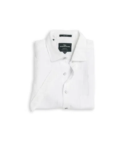 Rodd & Gunn Rodd Gunn Men's Palm Beach Short Sleeve Slim Fit Shirt In White