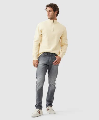 Rodd & Gunn Alton Ave Quarter Zip Sweater In Yellow
