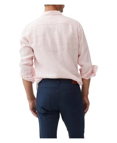 Rodd & Gunn Coromandel Button-up Linen Shirt In Pink