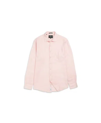 Rodd & Gunn Coromandel Button-up Linen Shirt In Pink