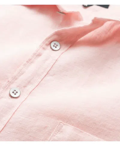 Rodd & Gunn Coromandel Button-up Linen Shirt In Pink