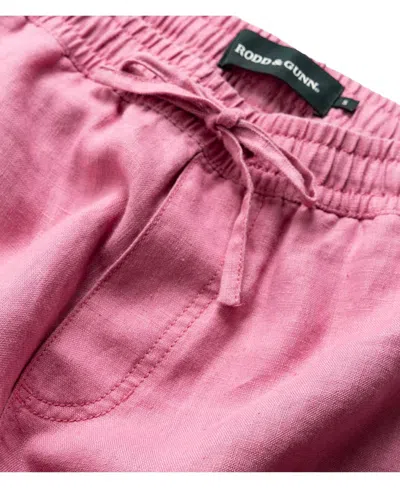 Rodd & Gunn Linen 9" Resort Short In Pink