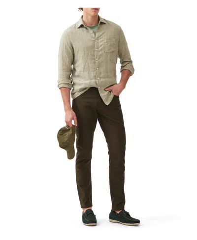 Rodd & Gunn Rodd Gunn Men's Coromandel Linen Long Sleeve Slim Fit Shirt In Green