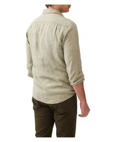 Rodd & Gunn Rodd Gunn Men's Coromandel Linen Long Sleeve Slim Fit Shirt In Green