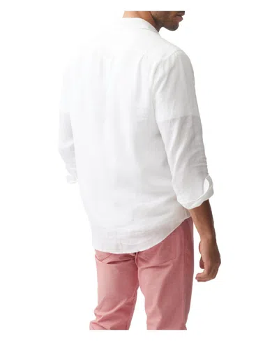 Rodd & Gunn Palm Beach Linen Short Sleeve Shirt In Snow In White