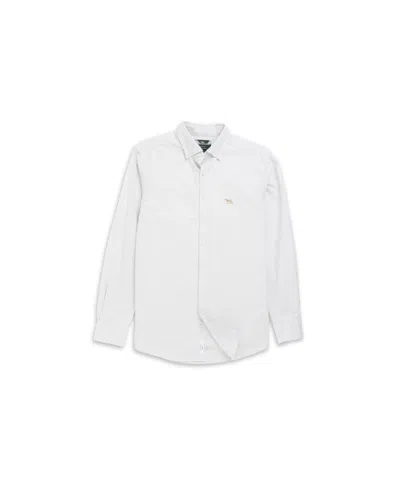 Rodd & Gunn Gunn Oxford Stripe Sports Fit Shirt In White
