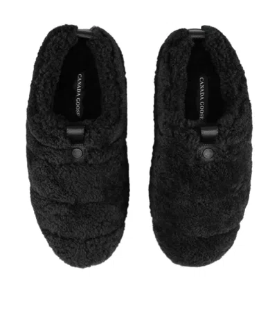 Canada Goose Porteau Shearling Mule In Black