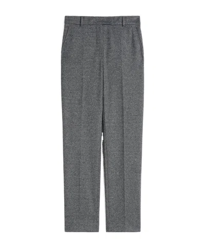 Max Mara Casual Pants With Belt Loops In Gray