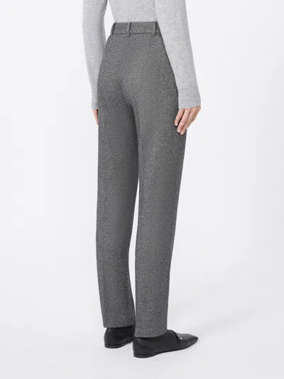 Max Mara Casual Pants With Belt Loops In Gray