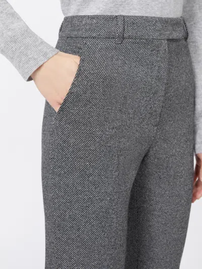 Max Mara Casual Pants With Belt Loops In Gray