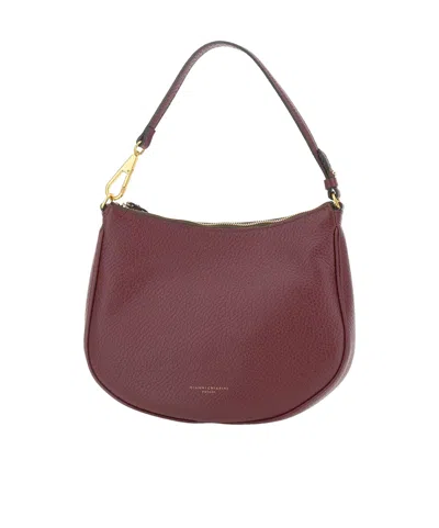 Gianni Chiarini Brooke Logo Stamp Shoulder Bag In Burgundy