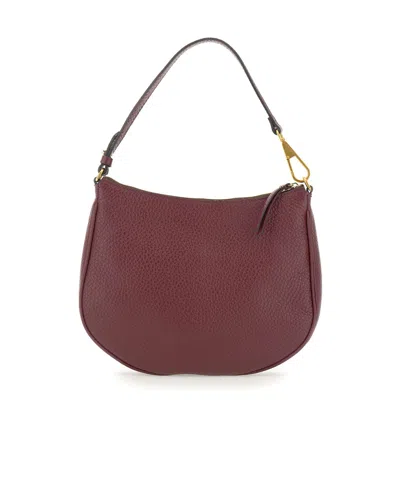 Gianni Chiarini Brooke Logo Stamp Shoulder Bag In Burgundy