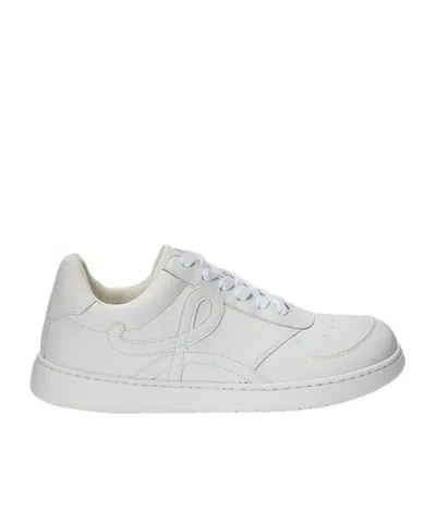 Loewe Jambo Sneaker In Soft Grained Calfskin Sneakers White In White