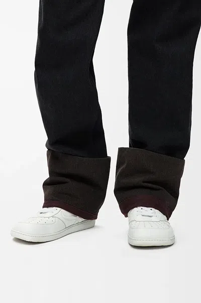 Loewe Jambo Sneaker In Soft Grained Calfskin Sneakers White In White