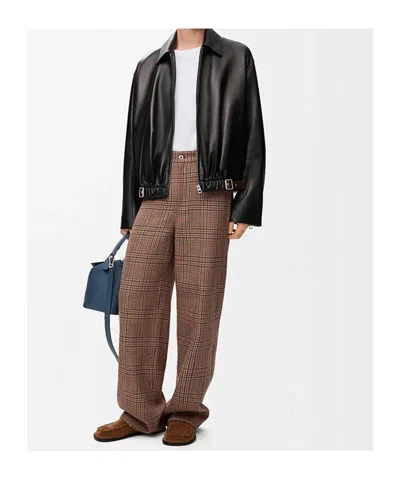 Loewe Belt Loop Casual Pants In Brown