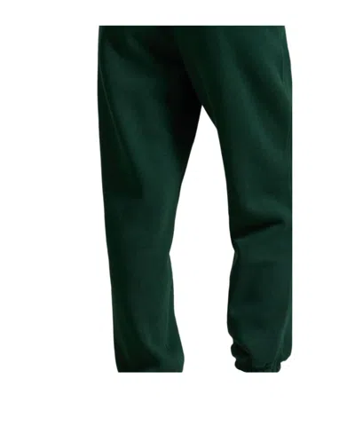 Polo Ralph Lauren Cotton Blend Joggers Featuring Elastic Cuffs And Waistband In Green