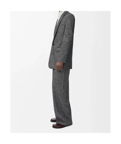 Loewe Long-sleeved Suit Jacket In Gray