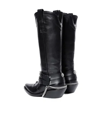 Ann Demeulemeester Finnbo Santiago Boots With Belts In Black