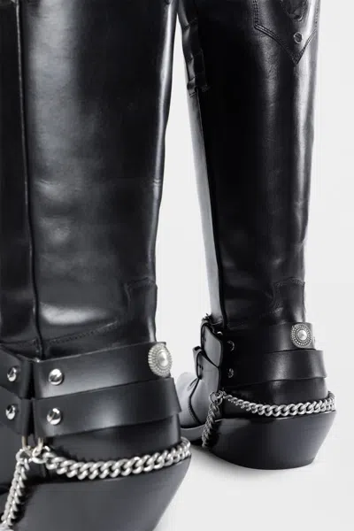 Ann Demeulemeester Finnbo Santiago Boots With Belts In Black