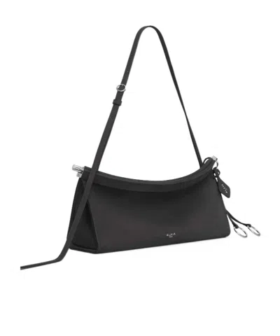 Alaïa Alaia Goatleather Shoulder Bag In Black