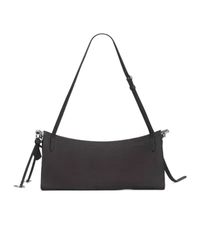Alaïa Alaia Goatleather Shoulder Bag In Black