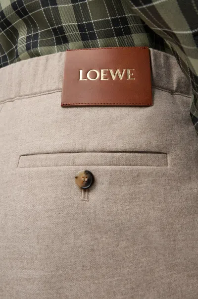 Loewe Belt Loop Casual Pants In Neutral
