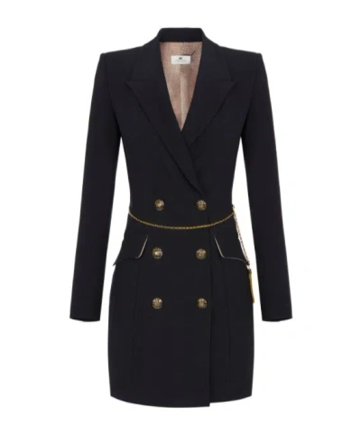 Elisabetta Franchi Dress In Black