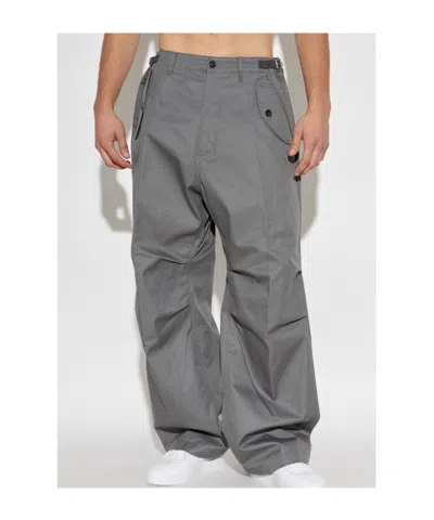 Dsquared2 Belt Loop Casual Pants In Gray
